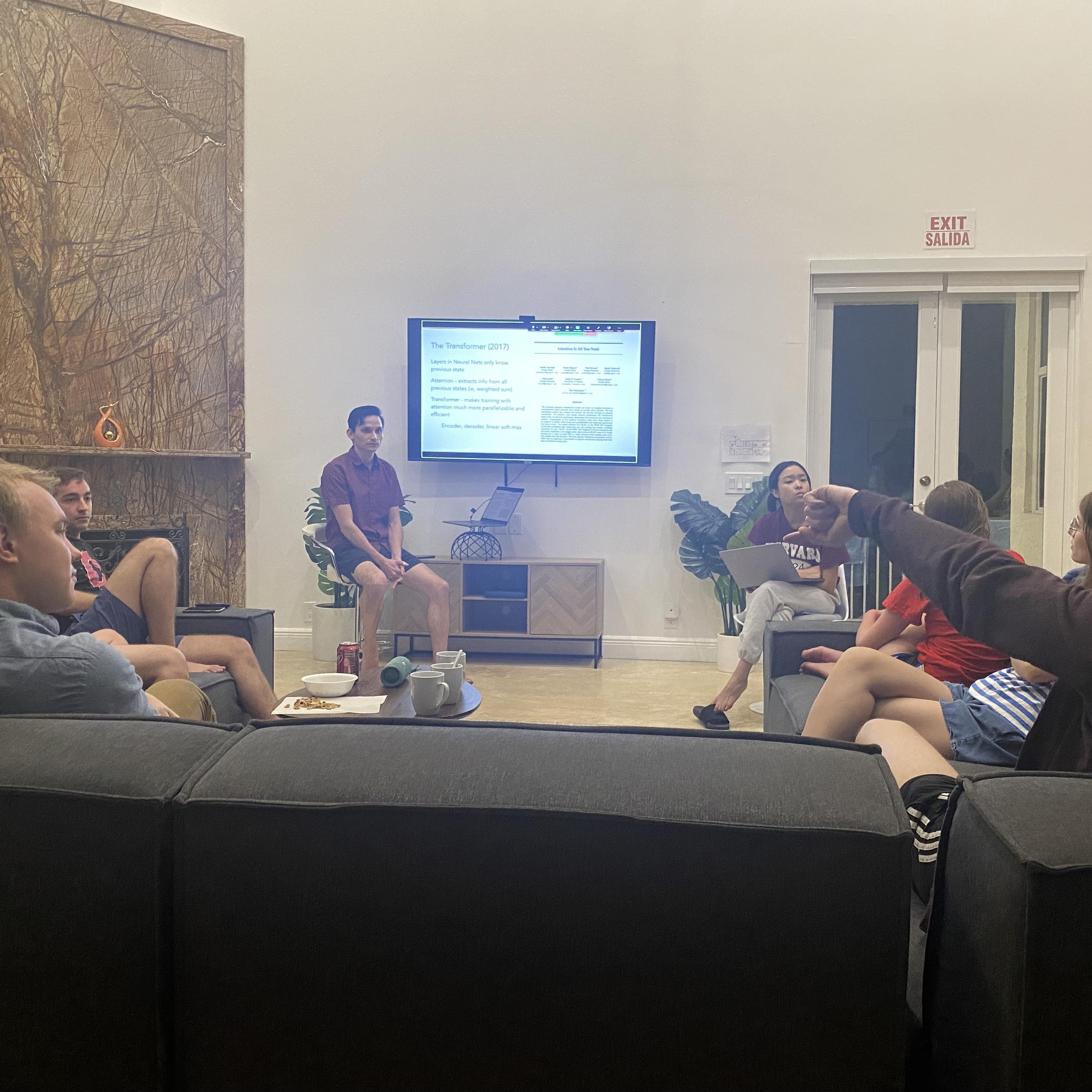 Antuan giving a presentation